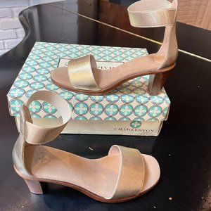 Gold Charleston Shoe Co sandal size 10